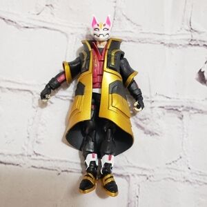 Fortnite Drift 4.5-inch Action Figure Jointed Posable Epic Games 2019 Black Gold